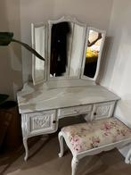 Vintage Kaptafel met Kurk - Wit, Huis en Inrichting, Ophalen, Gebruikt, 100 tot 150 cm, 50 tot 100 cm