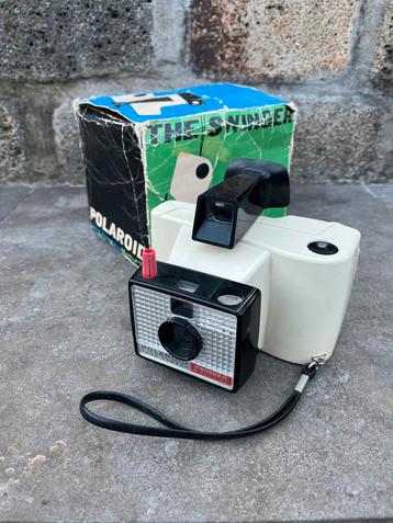 Vintage Polaroid Swinger model 20 Land Camera met doos beschikbaar voor biedingen