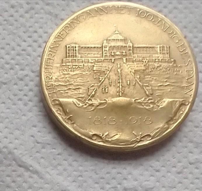 100 jarig bestaan Badplaats Scheveningen 1818-1918, Postzegels en Munten, Penningen en Medailles, Brons, Verzenden