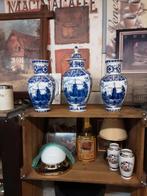Delfts Blauwe Vazen Set, Huis en Inrichting, Woonaccessoires | Vazen, Ophalen, Gebruikt, Blauw, Aardewerk of Porselein