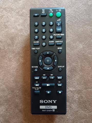 Sony RMT-D197P DVD Afstandsbediening - Gebruikt beschikbaar voor biedingen