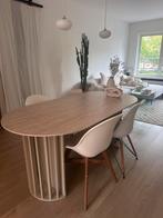4 Stoelen wit, Huis en Inrichting, Stoelen, Ophalen, Kunststof, Gebruikt, Twee