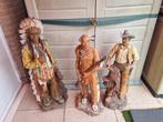 Beeld indianen en cowboy tuin, Ophalen, Gebruikt, Mens