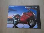 Honda CBR 1100 XX Super Black bird brochure folder 1998 1999, Motoren, Handleidingen en Instructieboekjes, Ophalen of Verzenden