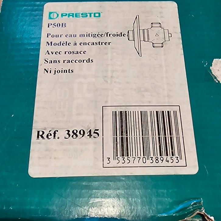 Presto P50B douchekraan zelfsluitend inbouw, Doe-het-zelf en Verbouw, Sanitair, Ophalen of Verzenden