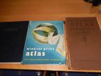 3x oude atlas 1951, 1957 (2e druk),1960 (5e druk) voor €9,99, Ophalen of Verzenden, Zie tekst