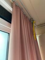 Roze gordijnen, Huis en Inrichting, Ophalen of Verzenden, Zo goed als nieuw, 200 cm of meer