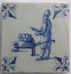 Antieke tegel met Aardappel-verkoper?, Antiek en Kunst, Antiek | Wandborden en Tegels, Verzenden