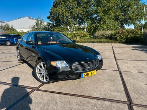 Maserati Quattroporte 4.2 ZF-bak V8 2007 Zwart, Auto's, Maserati, Particulier, Quattroporte, ABS, Airbags, Airconditioning, Alarm