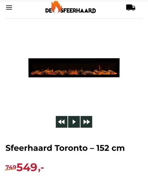 Sfeerhaard Toronto 152cm, Huis en Inrichting, Haarden, Zo goed als nieuw, Elektrische haard, Ophalen