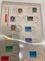 14e Elfstedentocht postzegels met stempel, Verzenden, Nederland