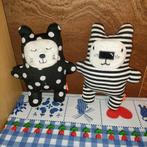 Hema beer en poes knuffel met stippen en strepen, Ophalen of Verzenden, Poes
