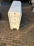 Ikea klaptafel Norden wit, Ophalen, Gebruikt, 5 laden of meer, 50 tot 100 cm