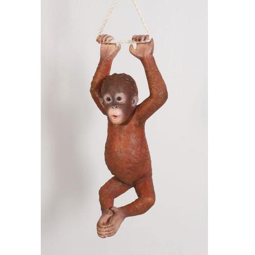 Hanging Baby Oranutan – Orang Oetan beeld Lengte 75 cm, Verzamelen, Dierenverzamelingen, Nieuw, Ophalen