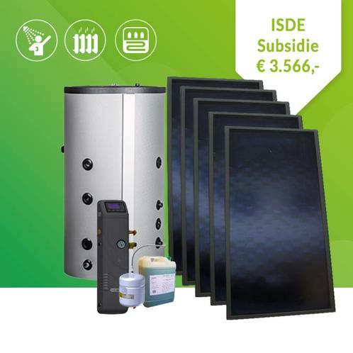 Zonneboiler compleet systeem 800/200 liter-5 collectoren, Doe-het-zelf en Verbouw, Geisers en Boilers, Nieuw, Boiler, Ophalen of Verzenden
