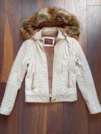 Kort warm gevoerd PU leren jasje, lichtbeige, maat 36, Kleding | Dames, Jassen | Winter, Ophalen of Verzenden, Zo goed als nieuw