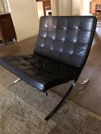 Design stoel Barcelona chair d.bruin, Huis en Inrichting, Fauteuils, Ophalen, Design klassieker, Minder dan 75 cm, Zo goed als nieuw