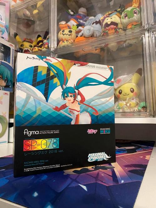 Figma SP-078 Hatsune Miku Racing Miku 2016 (opened), Verzamelen, Poppetjes en Figuurtjes, Zo goed als nieuw, Ophalen of Verzenden