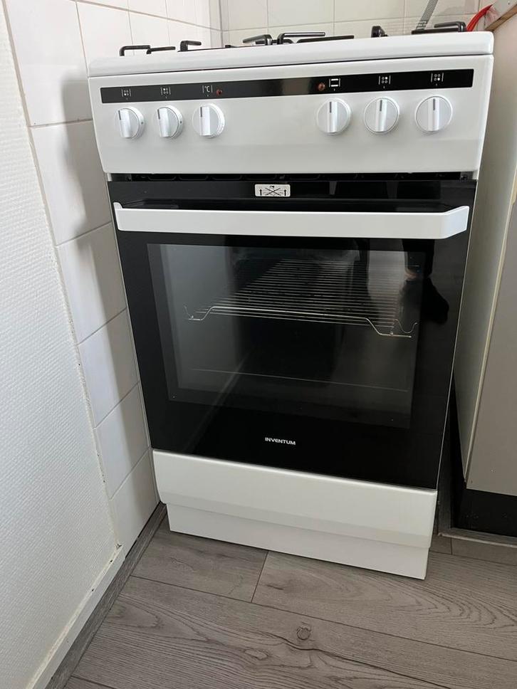 Gasfornuis met Elektrische oven Iventum, Witgoed en Apparatuur, Fornuizen, Zo goed als nieuw, Vrijstaand, Gas, 4 kookzones, 85 tot 90 cm