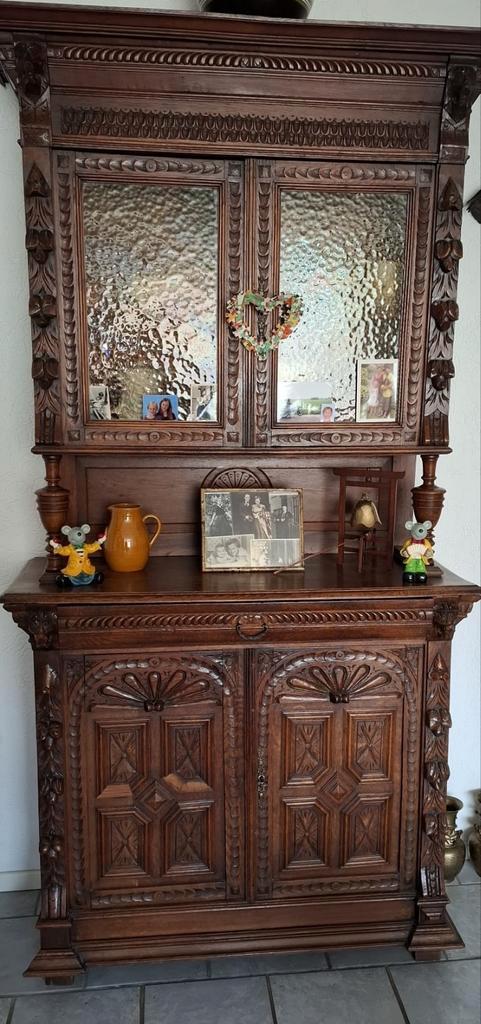 Antieke Mechelse kast met glazen deuren, Antiek en Kunst, Antiek | Meubels | Kasten, Ophalen