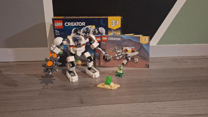 LEGO Creator 31115 Space Mining Mech, Kinderen en Baby's, Speelgoed | Duplo en Lego, Zo goed als nieuw, Lego, Complete set, Ophalen of Verzenden