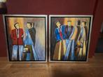 Twee Schilderijen van B. Willemsen, Antiek en Kunst, Ophalen of Verzenden