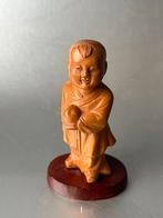 🔷Leuk Chinees houten beeldje, Ophalen of Verzenden