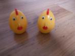 twee eierwarmhouders / eierdoppen in kuikenvorm, Diversen, Pasen, Verzenden, Zo goed als nieuw