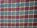 Plaid of deken (no 2).            Groen, rood, vaal., Ophalen of Verzenden, Gebruikt