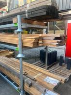 Resthout balken planken palen  schroten blokhutplanken, Doe-het-zelf en Verbouw, Hout en Planken, Geïmpregneerd, 25 tot 50 mm