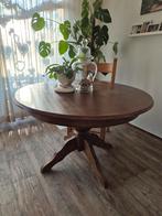 Uitschuifbare ronde eettafel - 120cm naar 160cm, Huis en Inrichting, Tafels | Eettafels, Ophalen, Gebruikt, Klassiek, Rond