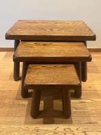 Set brutalist bijzettafels, Minder dan 45 cm, Minder dan 55 cm, Ophalen of Verzenden, Zo goed als nieuw