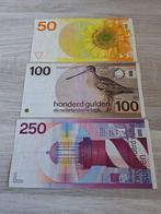 Set mooie biljetten 50, 100 en 250 gulden (1977 - 1985), Postzegels en Munten, Bankbiljetten | Nederland, 250 gulden, Ophalen of Verzenden