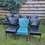 Stoelen Montis Spica 7 stuks, zwart en blauw., Huis en Inrichting, Stoelen, Ophalen, Gebruikt, Zwart, Metaal