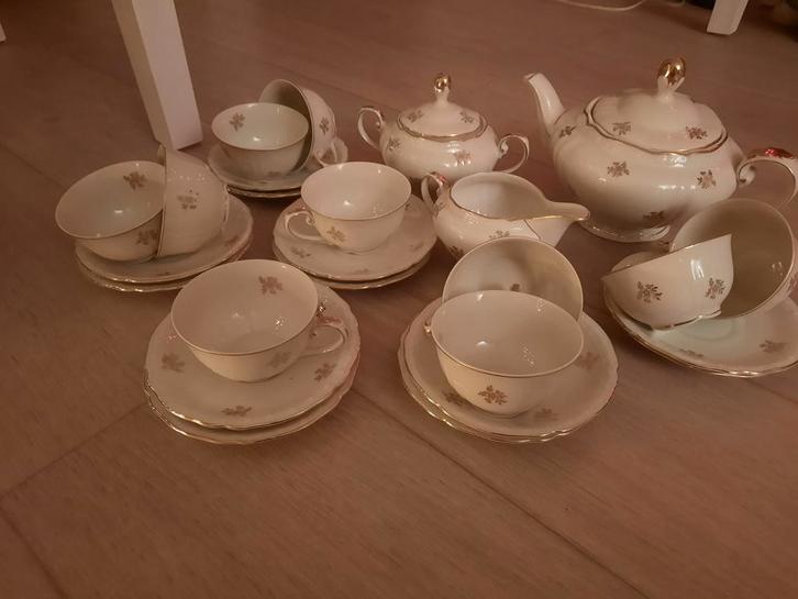 Antiek Koffie en thee service compleet onbeschadigd Z.G.A.N, Antiek en Kunst, Antiek | Servies compleet, Ophalen