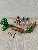 Playmobil paarden verzorgster met paard!, Ophalen of Verzenden, Zo goed als nieuw, Los playmobil