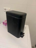 Zwarte Pedaalemmer - 5 Liter, Huis en Inrichting, Woonaccessoires | Prullenbakken, Ophalen, Met pedaal, Nieuw, Minder dan 10 liter