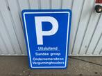 Bord "Vergunningshouders", Ophalen of Verzenden, Gebruikt, Reclamebord