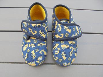 Blauw gele pantoffels