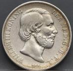 Nette zilveren 1 gulden 1865 - Willem 3, Postzegels en Munten, Munten | Nederland, 1 gulden, Koning Willem III, Verzenden, Zilver