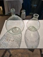 2 oude gistflessen, Glas, Wit, Zo goed als nieuw, Ophalen