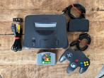 Nintendo 64 set + 1 controller zwart + Mario 64 | Netjes, Spelcomputers en Games, Spelcomputers | Nintendo 64, Ophalen of Verzenden
