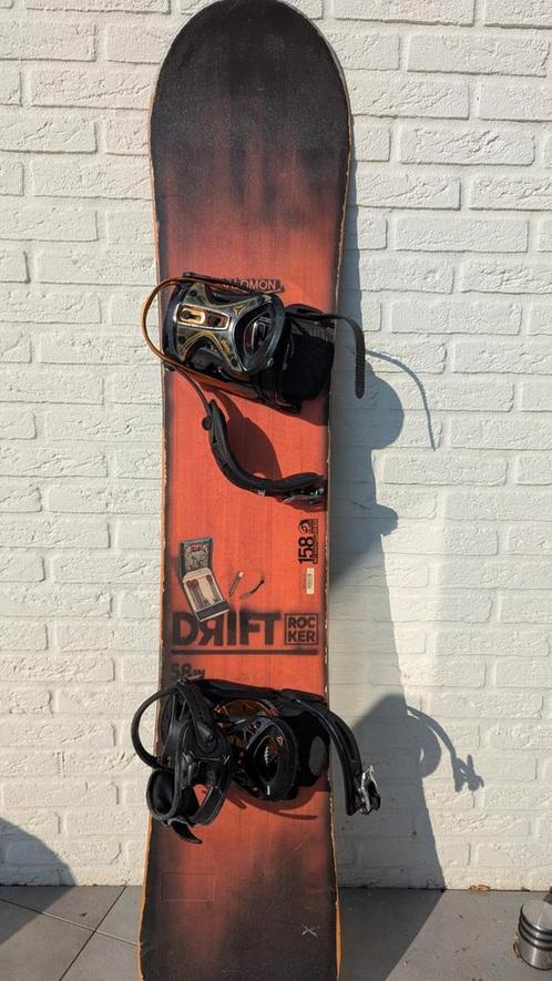 SALOMON DRIFT 158cm + binding+schoenen maat 45(ik heb mt 42), Sport en Fitness, Snowboarden, Gebruikt, Board, Ophalen