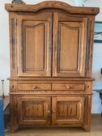 Houten buffetkast met deuren en lades, Ophalen, Gebruikt, 100 tot 150 cm, Eikenhout