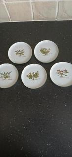 5 Petit fours bordjes of theetips, Ophalen of Verzenden, Zo goed als nieuw, Porselein