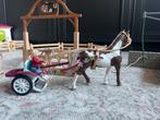 Schleich Paarden set met koets en wasplaats, Ophalen of Verzenden, Zo goed als nieuw, Jongen of Meisje