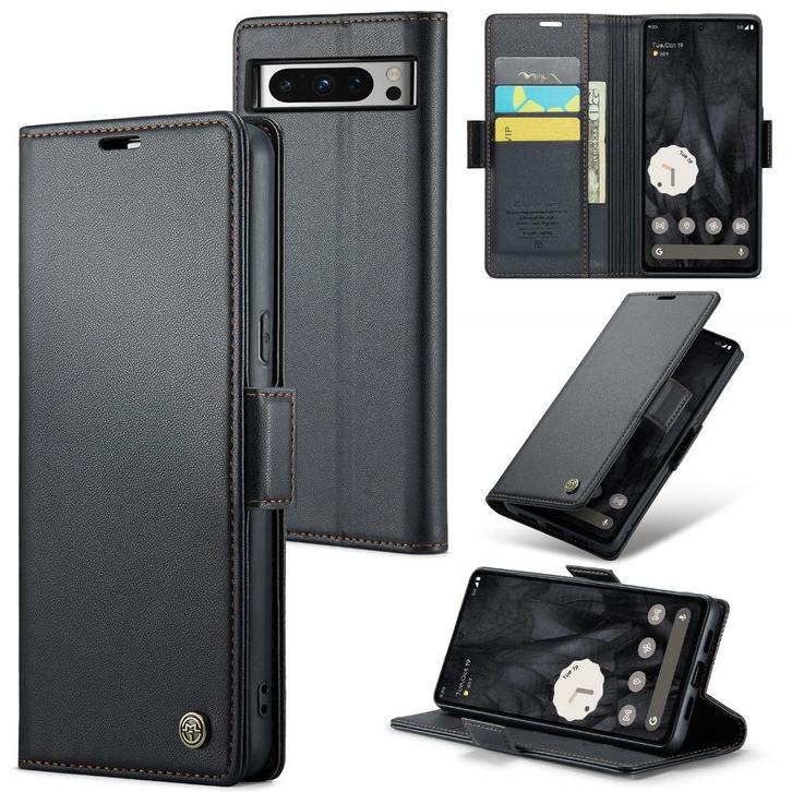 CaseMe Luxe Wallet Case voor Google Pixel 8 Pro _ Zwart, Telecommunicatie, Mobiele telefoons | Hoesjes en Frontjes | Overige merken