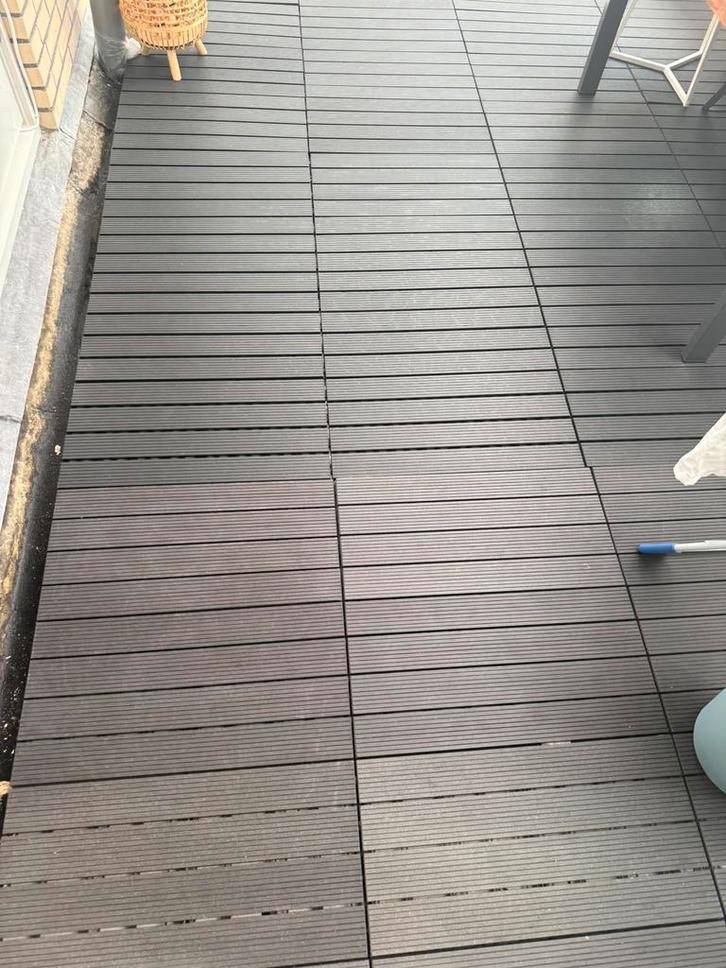 Kliktegels composiet 30x60, Tuin en Terras, Tegels en Klinkers, Zo goed als nieuw, Terrastegels, Composiet, 10 m² of meer, Gecoat