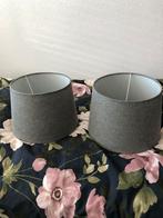 Grijze lampen kap 2 stuks, Ophalen of Verzenden, Zo goed als nieuw, Rond