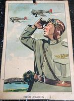 Ansichtkaart ‘Ferme Jongens’ Luchtmacht mobilisatie wo2, Ophalen of Verzenden, Luchtmacht, Nederland, Foto of Poster